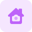 external house-under-security-with-cctv-cameras-isolated-on-a-white-background-house-tritone-tal-revivo icon