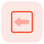 external left-arrow-direction-for-the-navigation-of-the-traffic-outdoor-tritone-tal-revivo icon