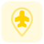 external location-of-airport-on-a-map-layout-airport-tritone-tal-revivo icon