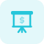external money-and-sales-presentation-on-board-graph-presentation-tritone-tal-revivo icon