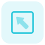 external northwest-direction-for-exiting-the-lane-from-traffic-outdoor-tritone-tal-revivo icon