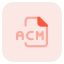 external the-acm-file-extension-is-a-file-format-associated-to-audio-compression-manager-audio-tritone-tal-revivo icon