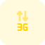 external third-generation-phone-and-internet-connectivity-logotype-mobile-tritone-tal-revivo icon