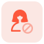 external user-blocked-on-a-social-media-platform-closeupwoman-tritone-tal-revivo icon