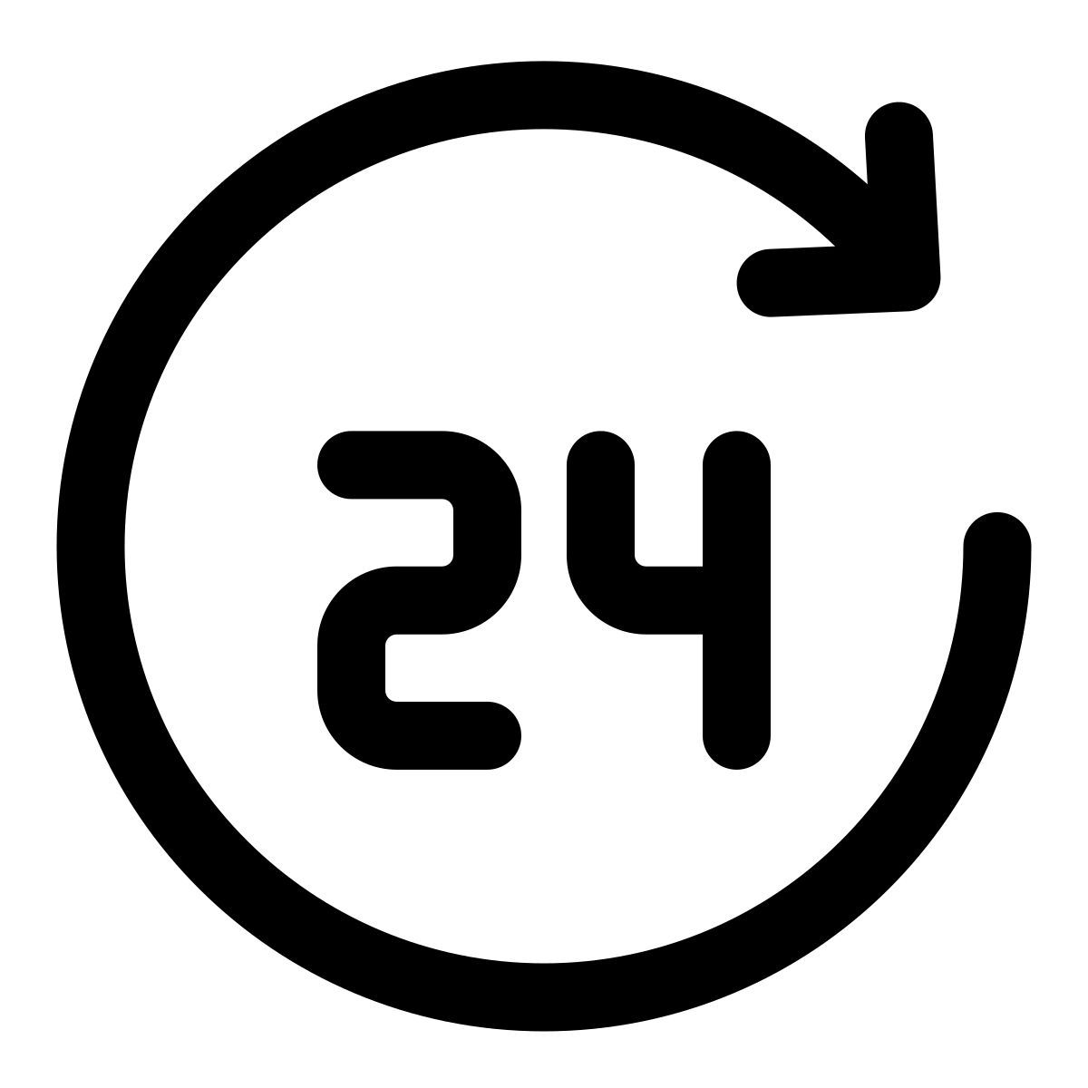 24 hours icon