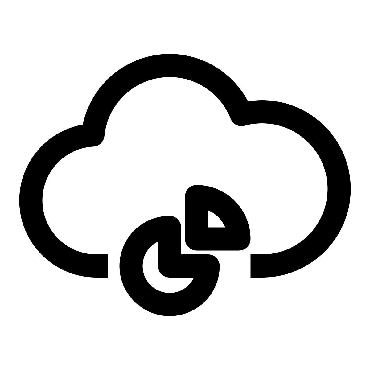 cloud chart icon