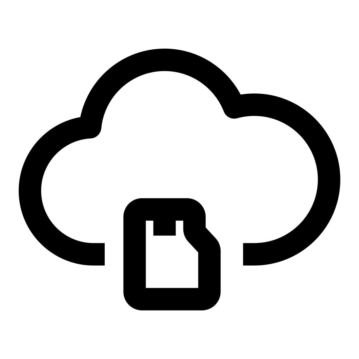 cloud sd card icon