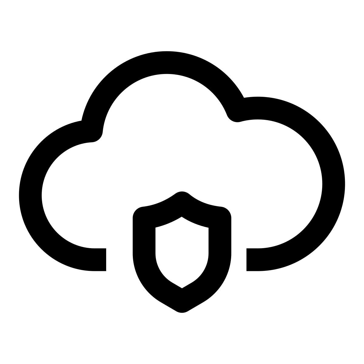 cloud shield icon