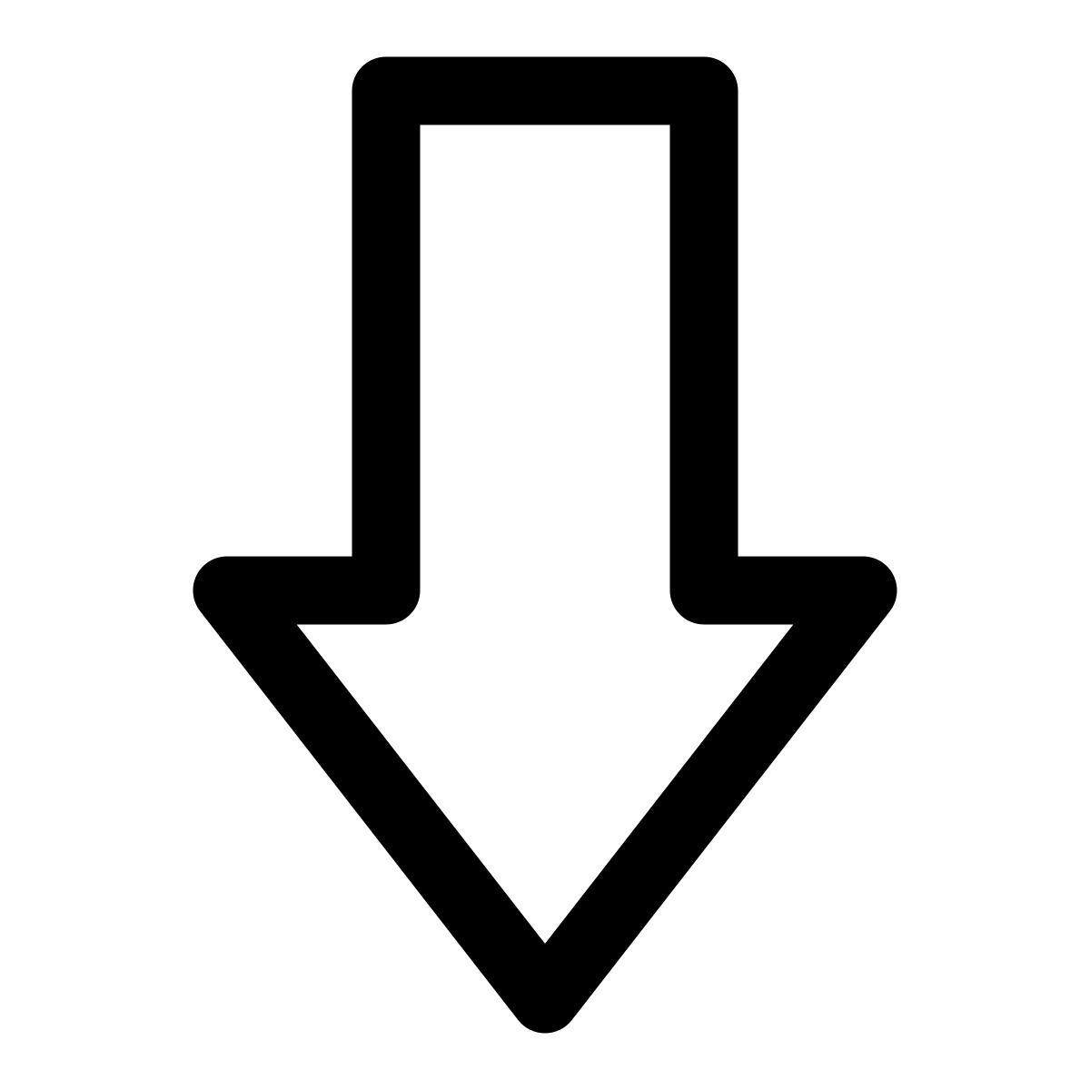 arrow down icon