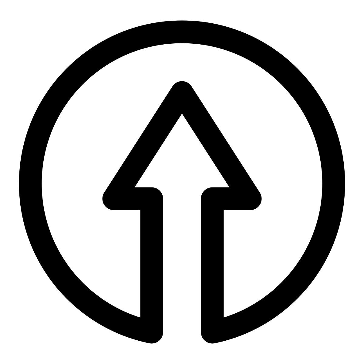 arrow up icon