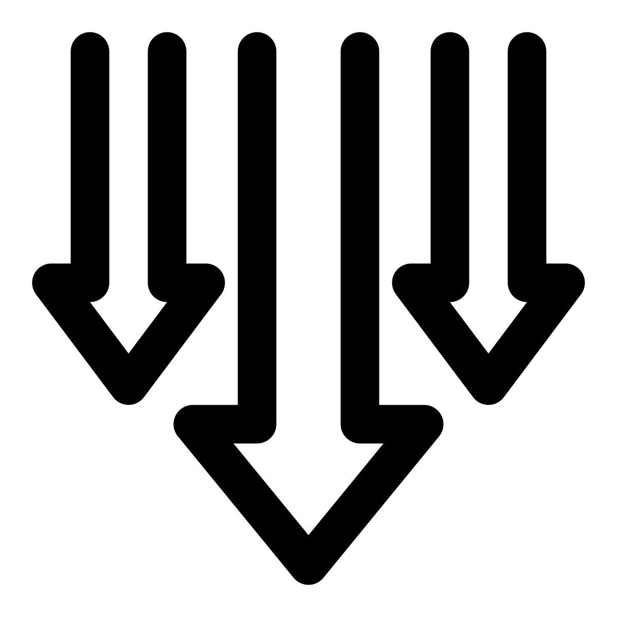 arrows down icon