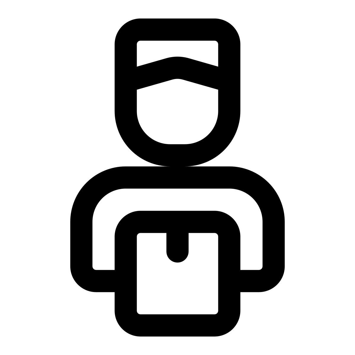 delivery man icon