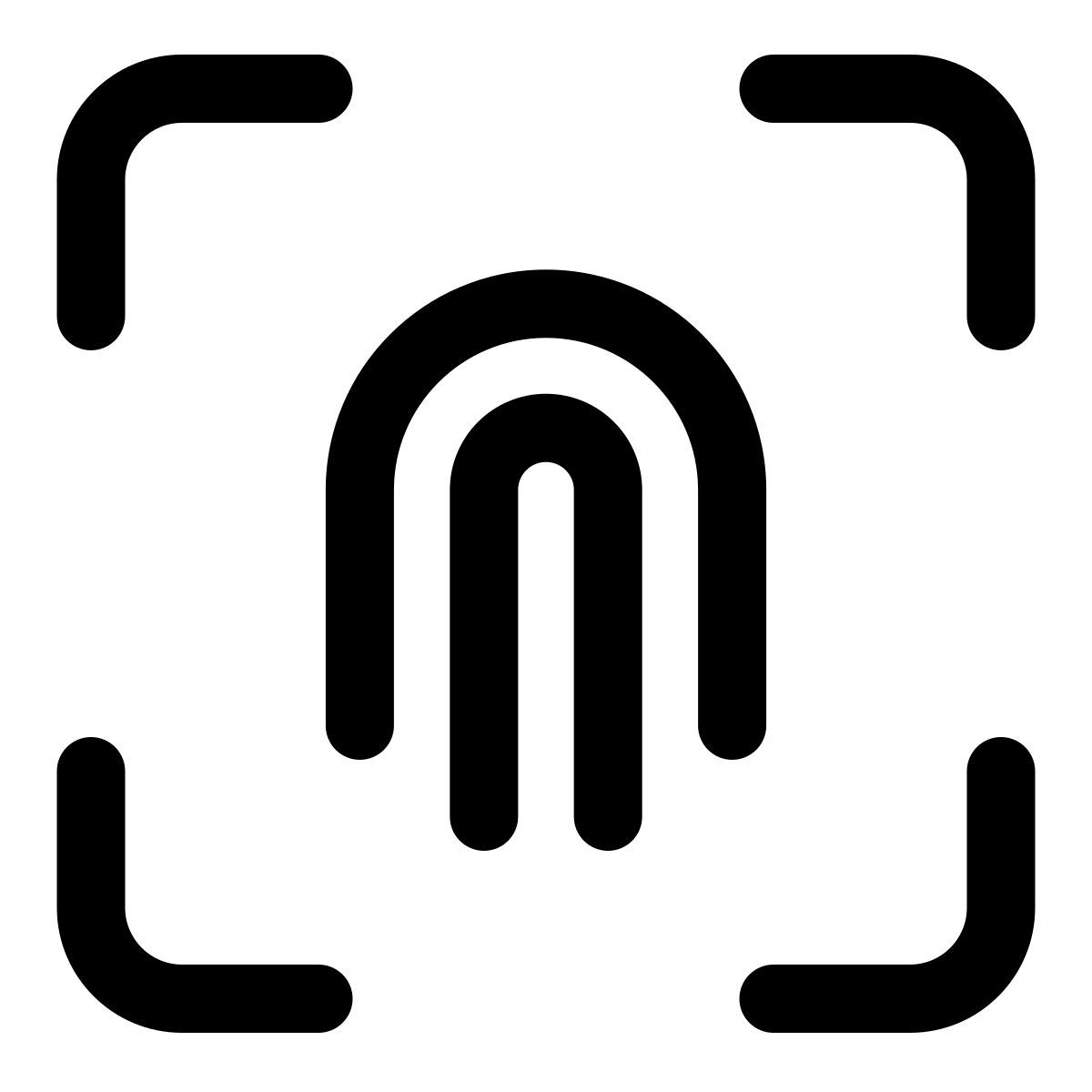 fingerprint scanner icon