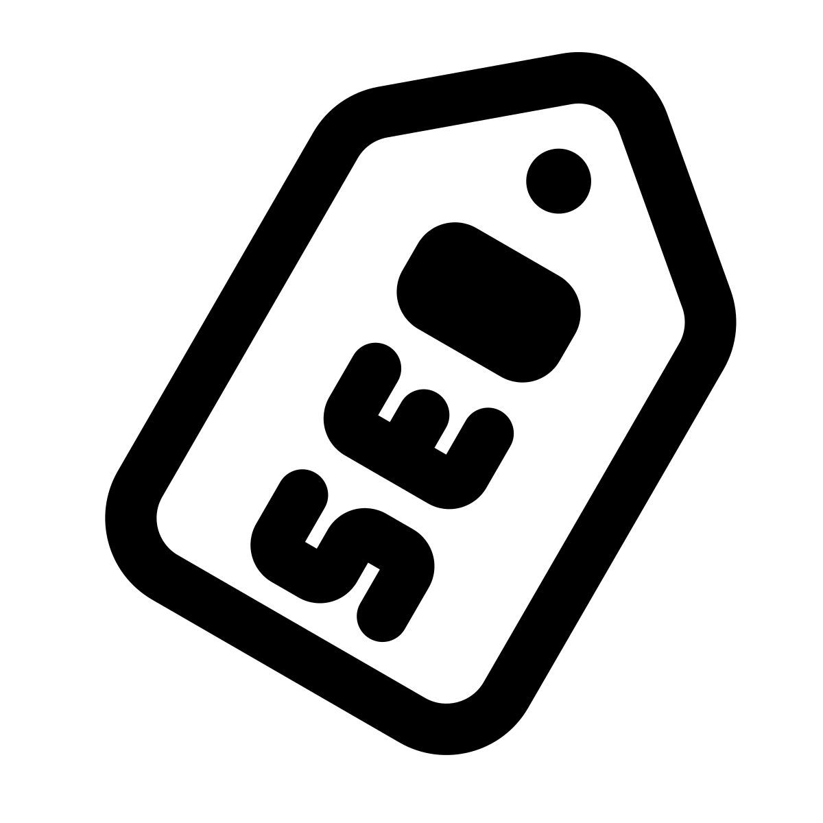 étiquette icon