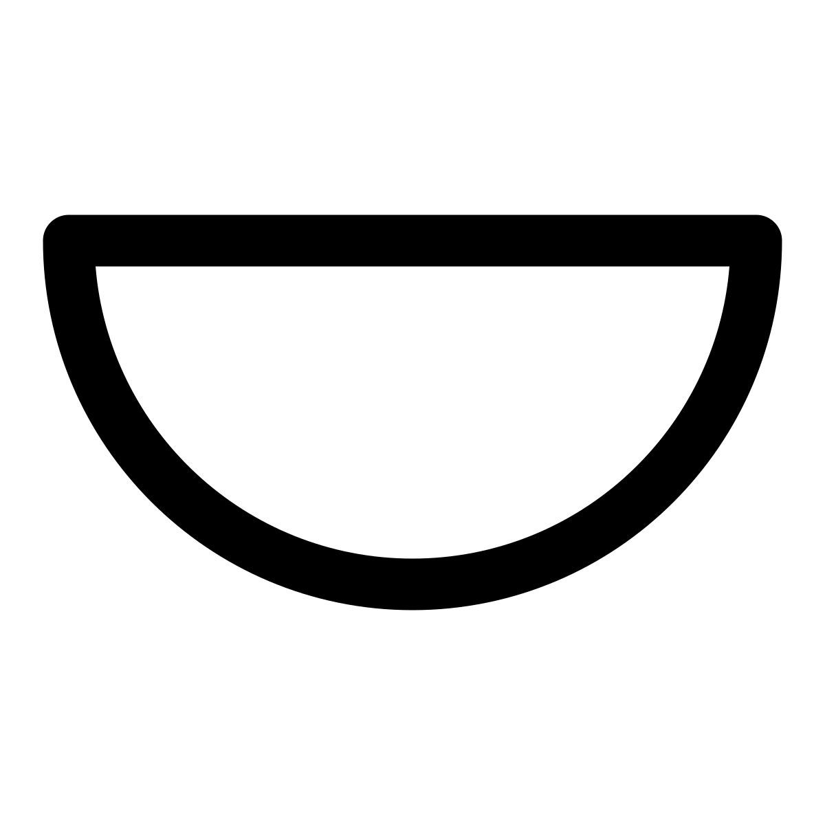 half circle icon