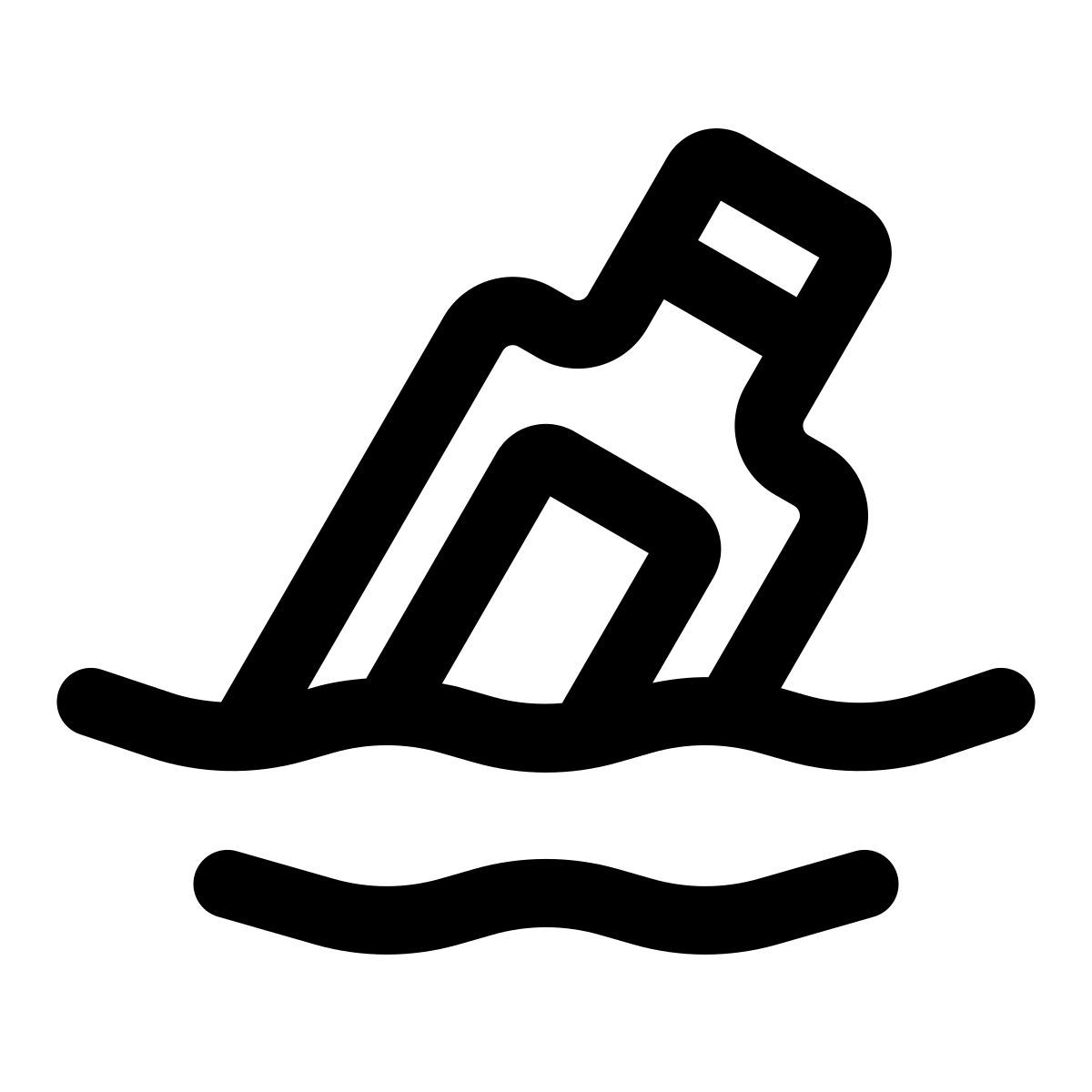 message in a bottle icon