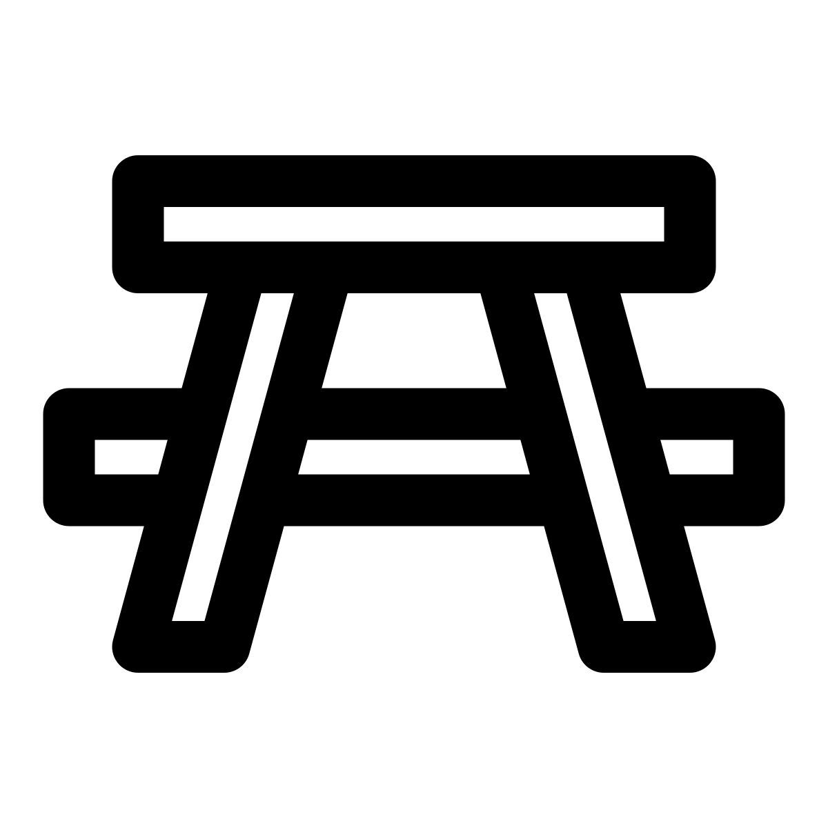 picnic table icon