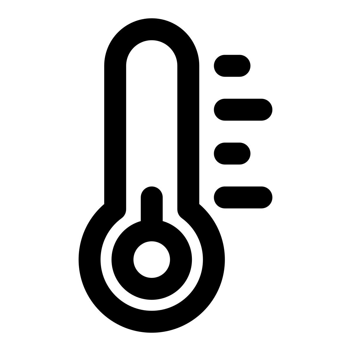 thermometer low icon