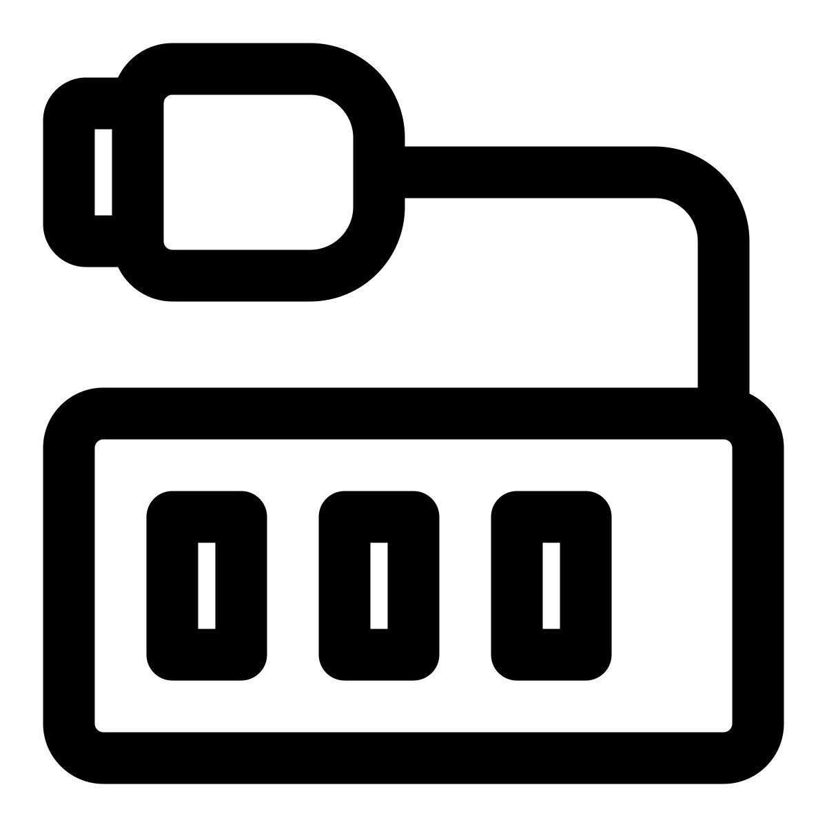 concentrador usb icon
