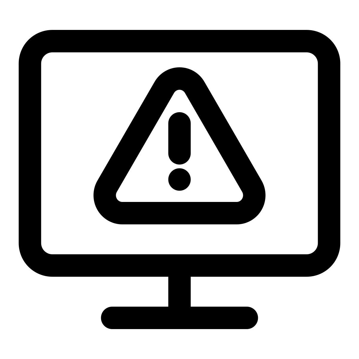 virus warning icon