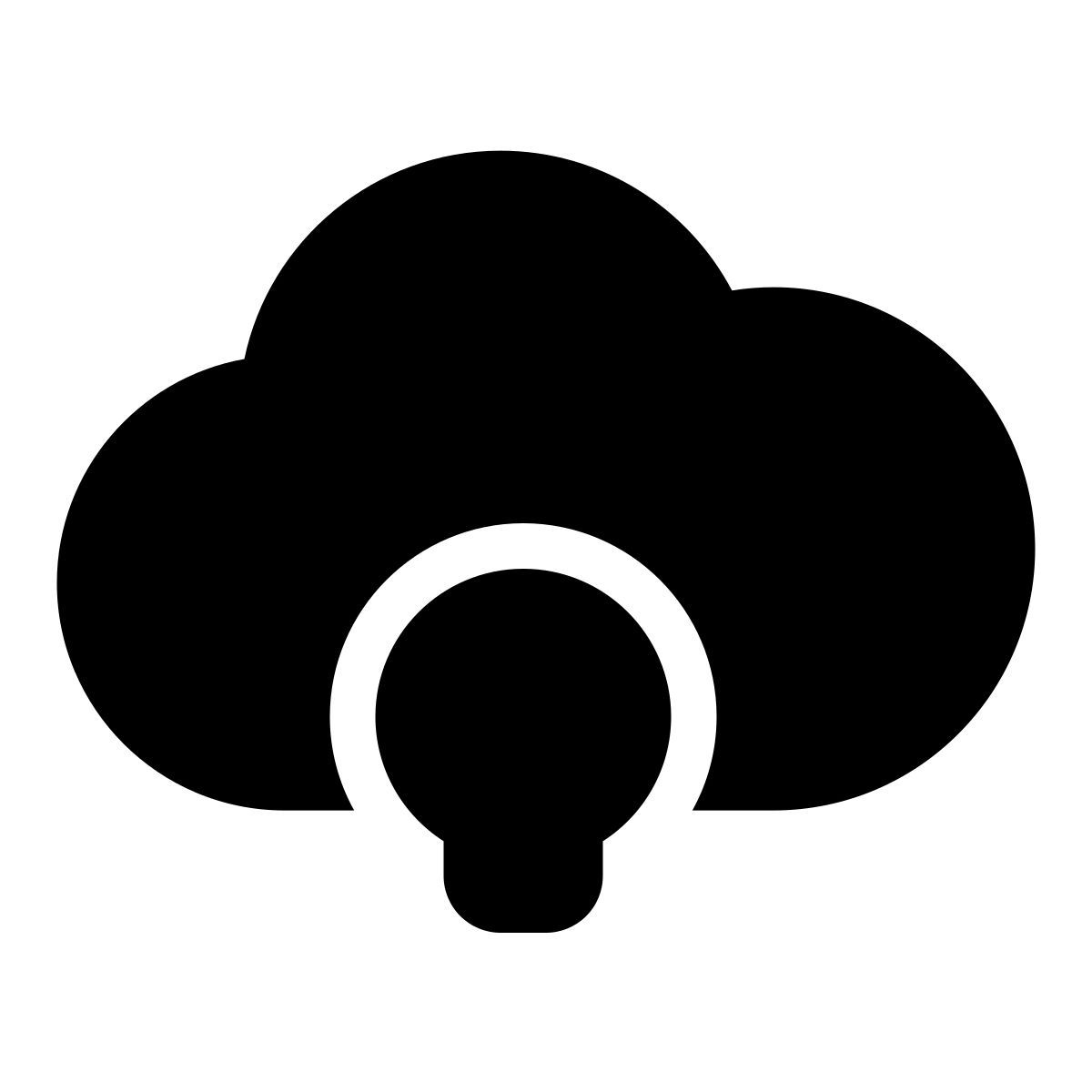 cloud light bulb icon
