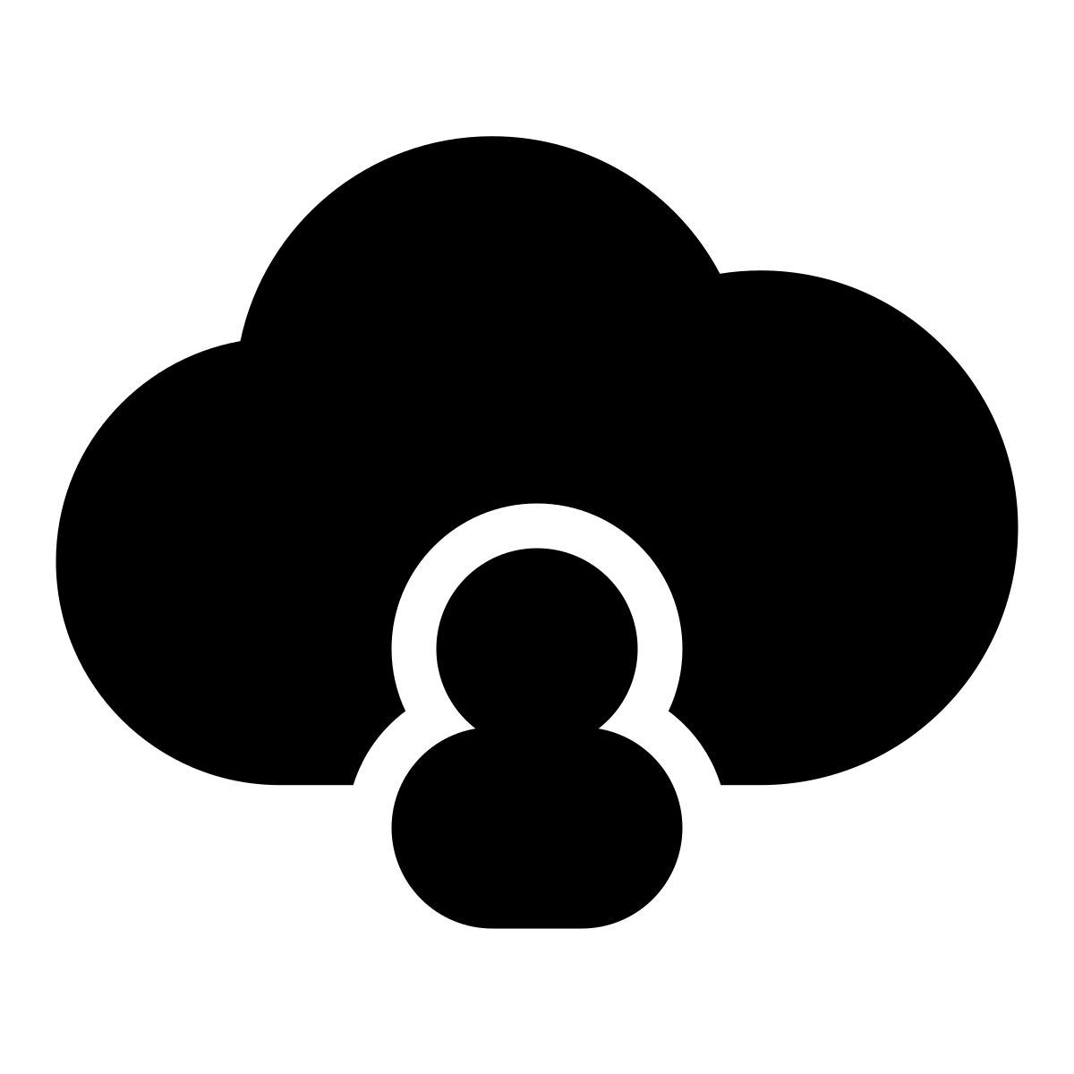 cloud user icon