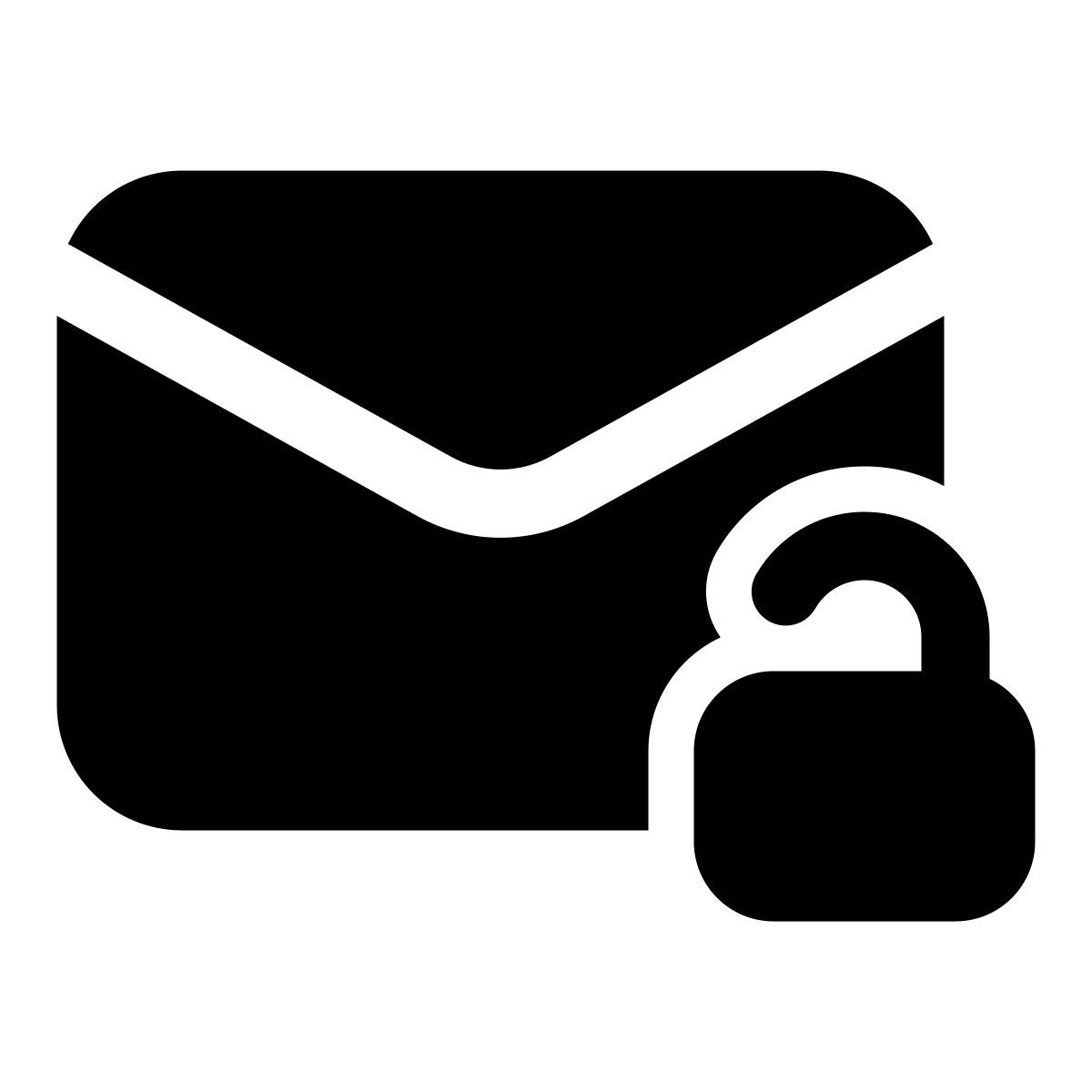 email unclock icon