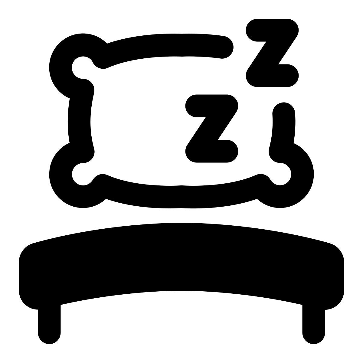 sleeping bed icon