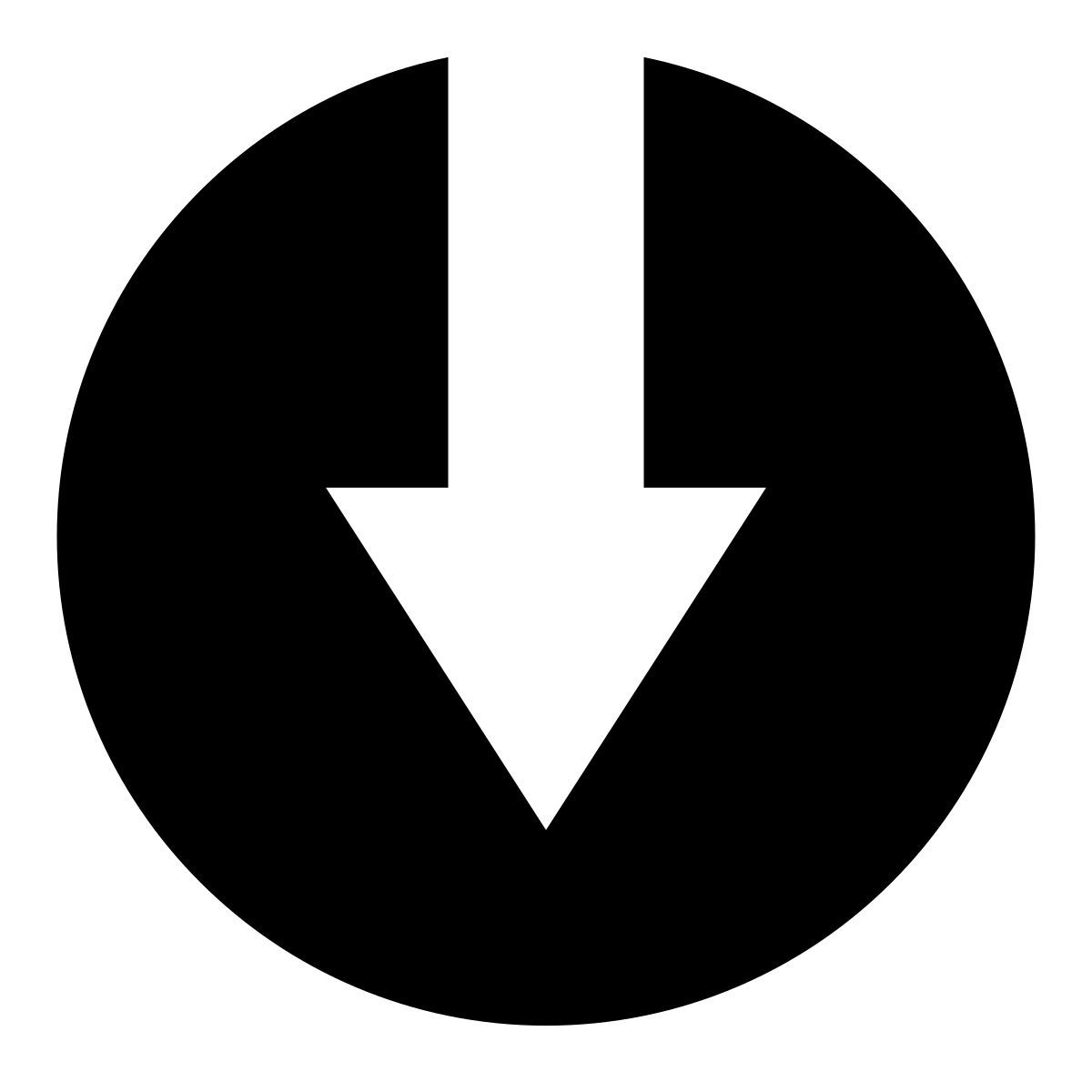 arrow down icon