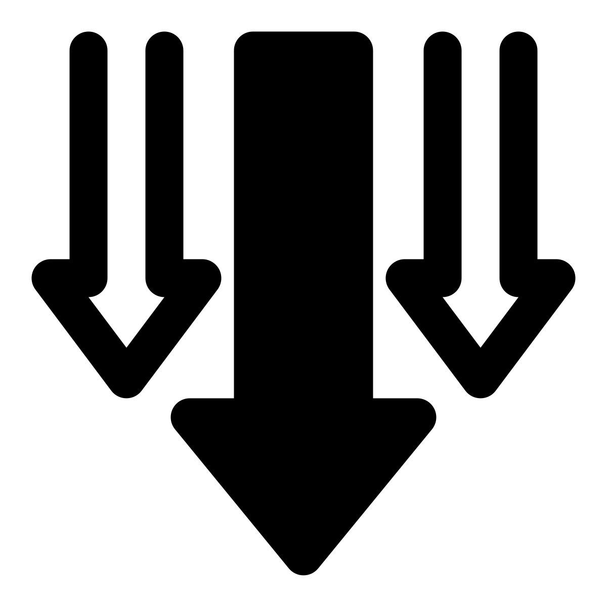 arrows down icon