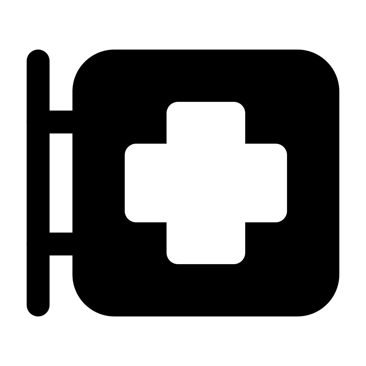 medical sign board icon