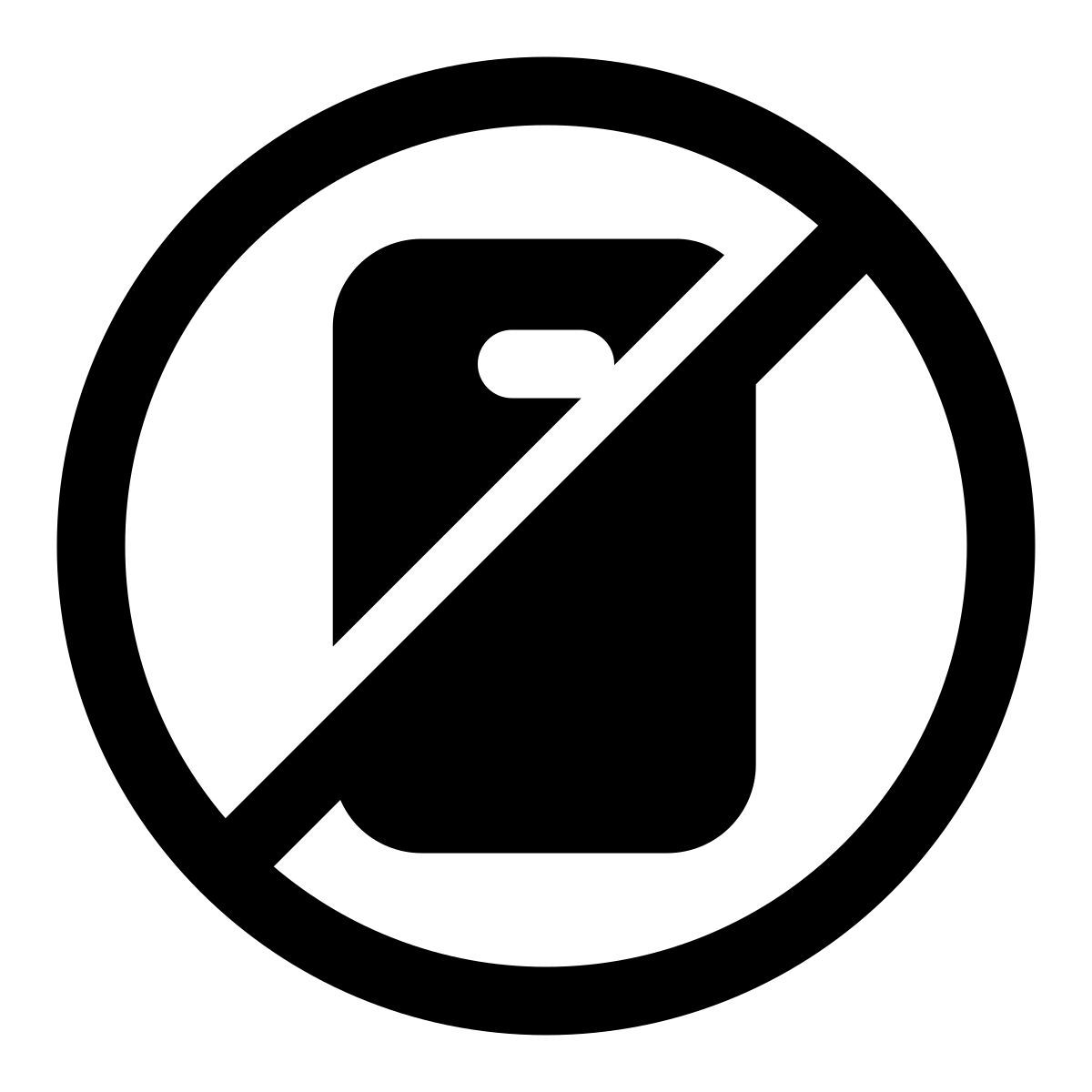 sin teléfono icon