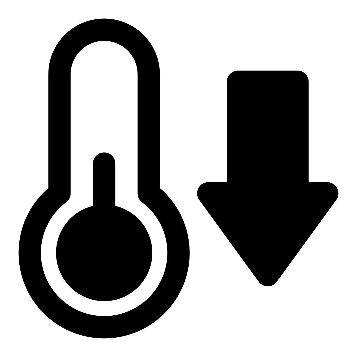 external temperature increase and decrease tanah basah glyph tanah basah icon