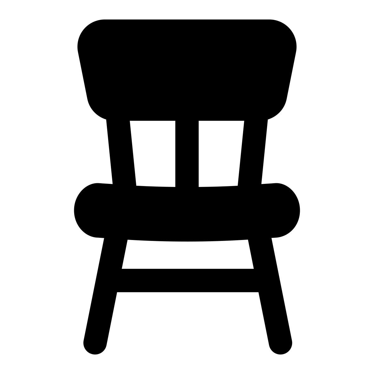 wooden chair icon