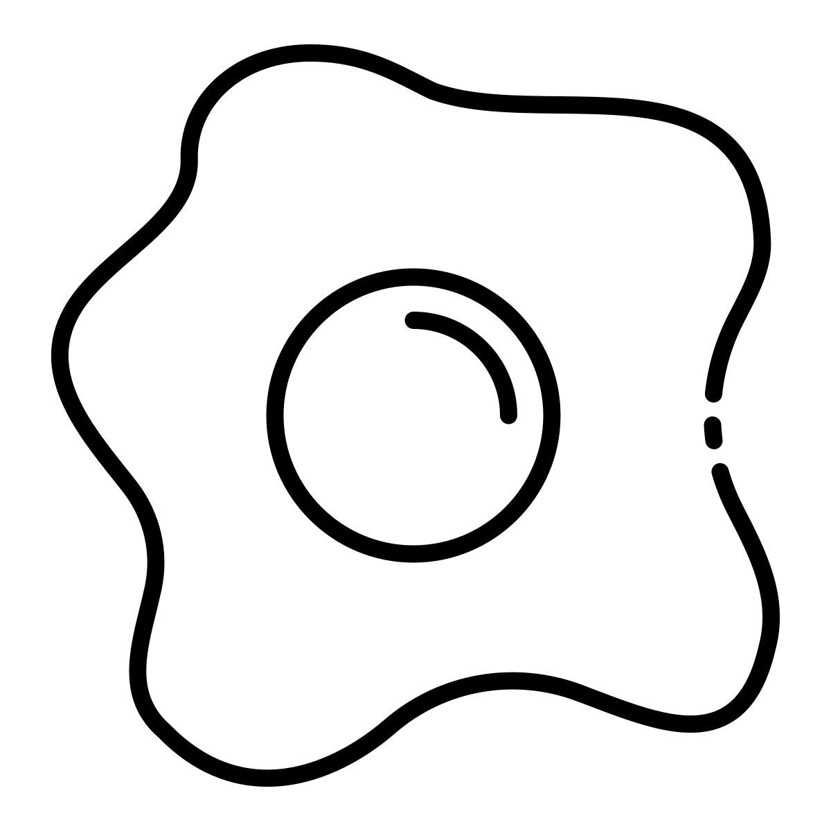 œuf au plat icon