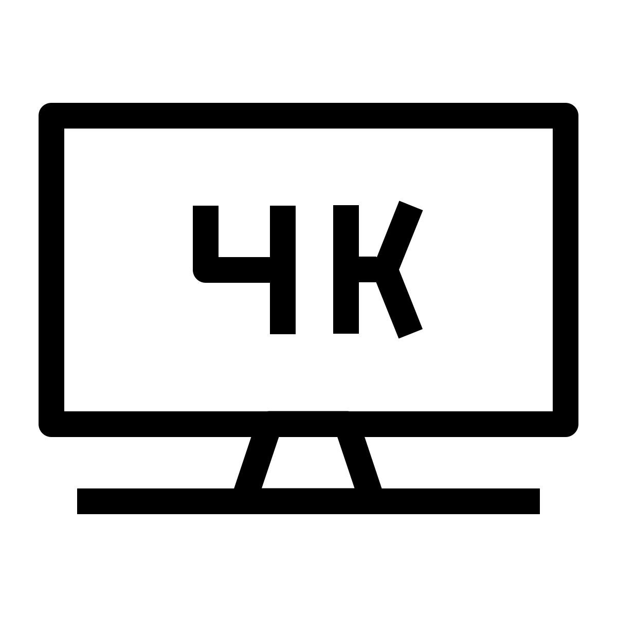 4k television icon