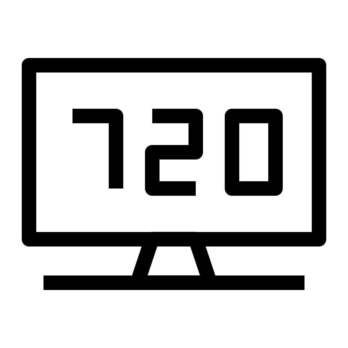 720p television icon