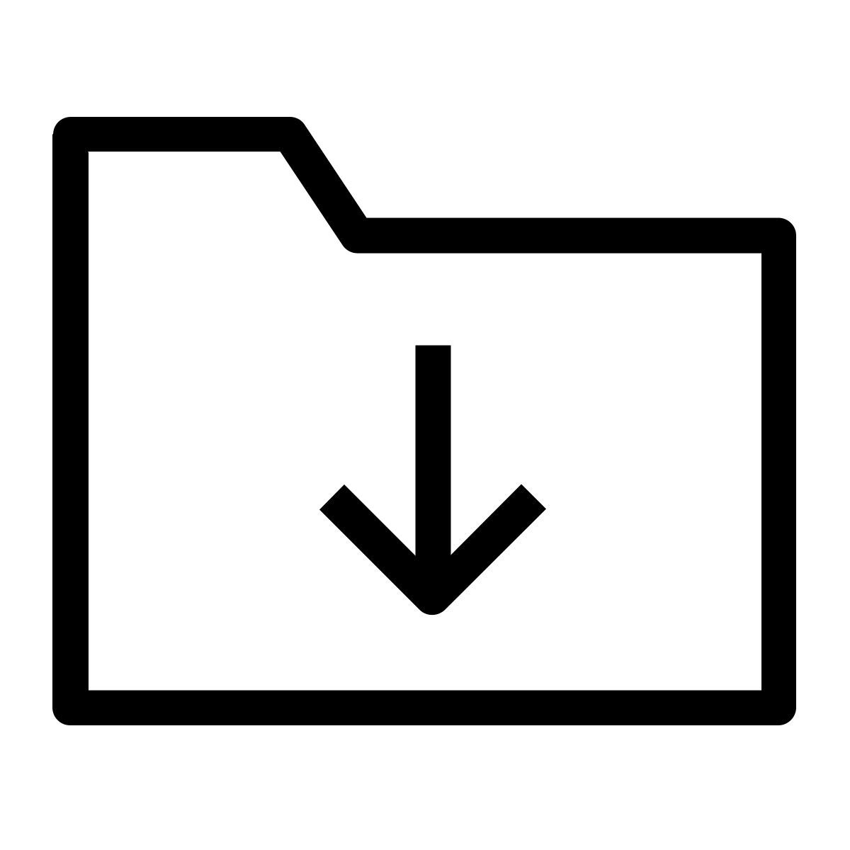 Pasta para trás icon