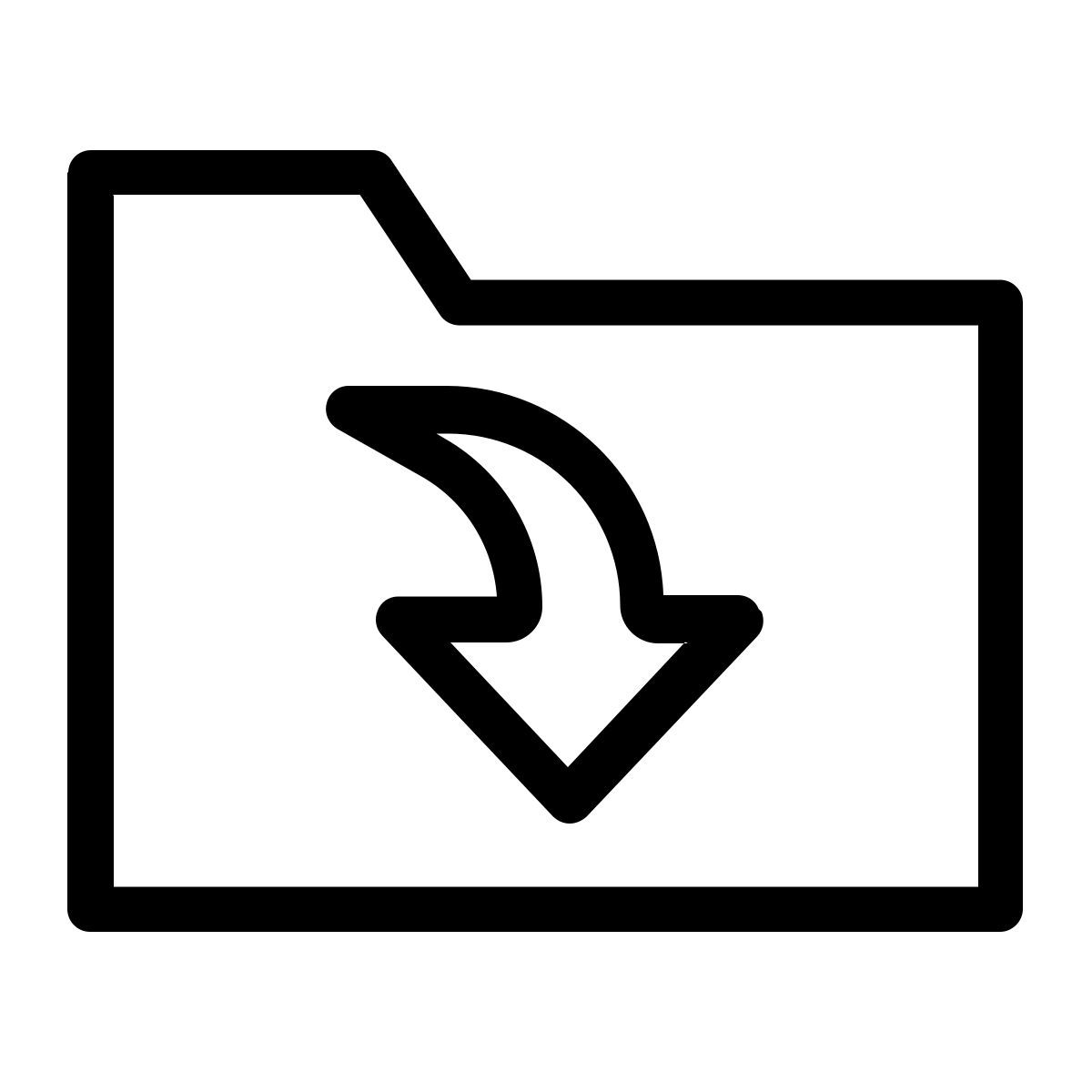 backward folder icon