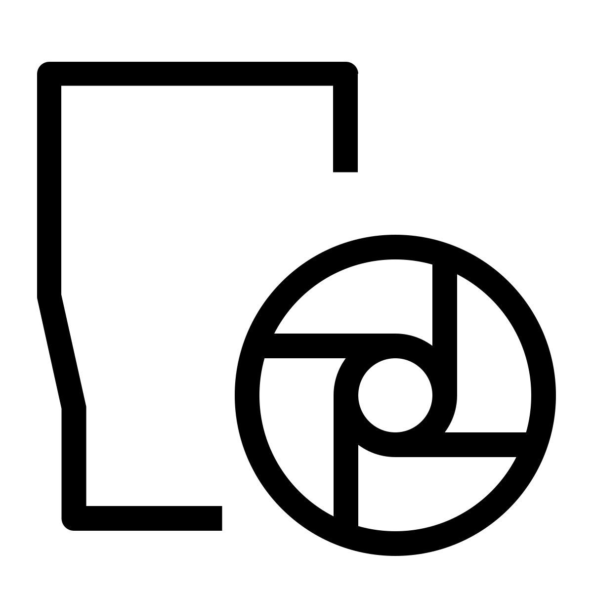 camera lens icon