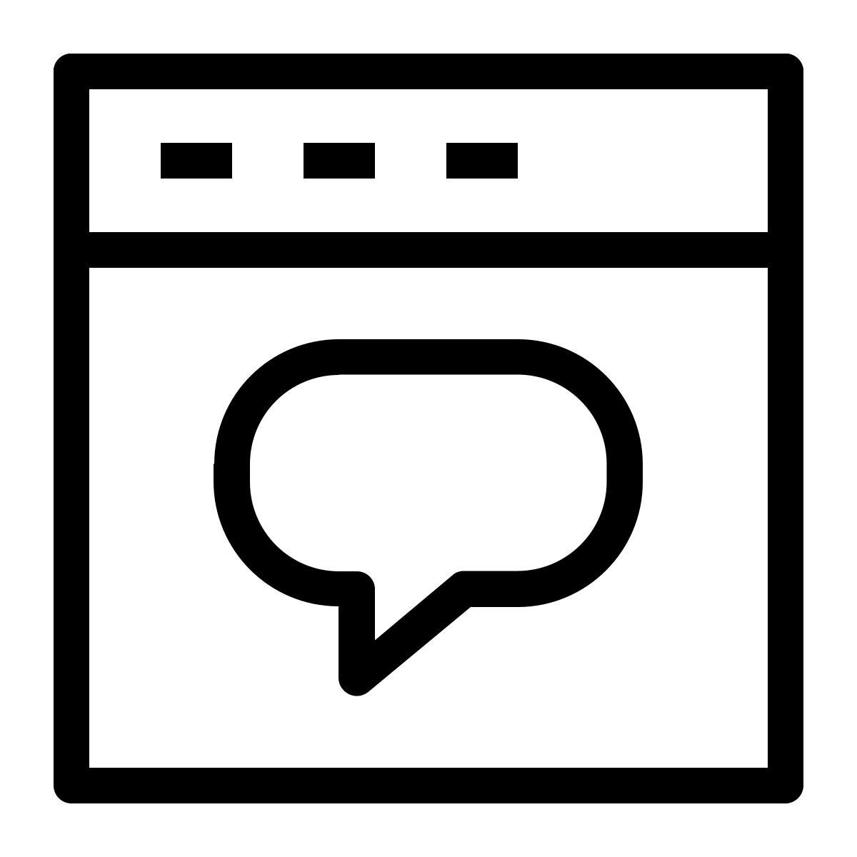 chat website icon