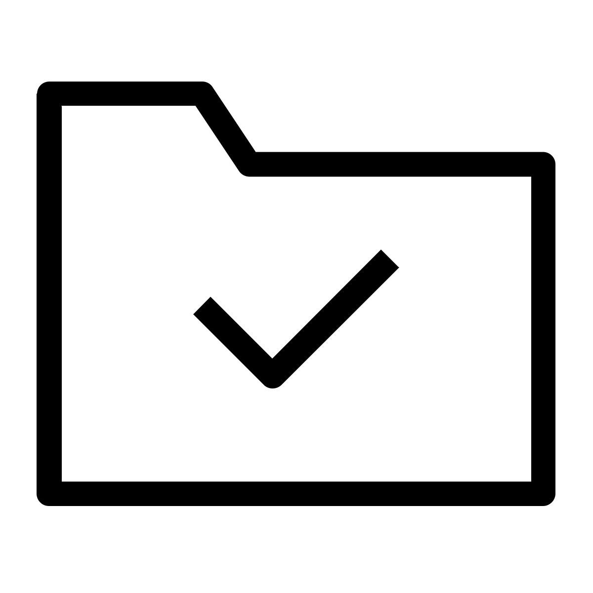 check folder icon
