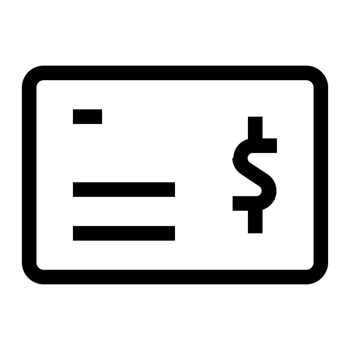 cheque icon