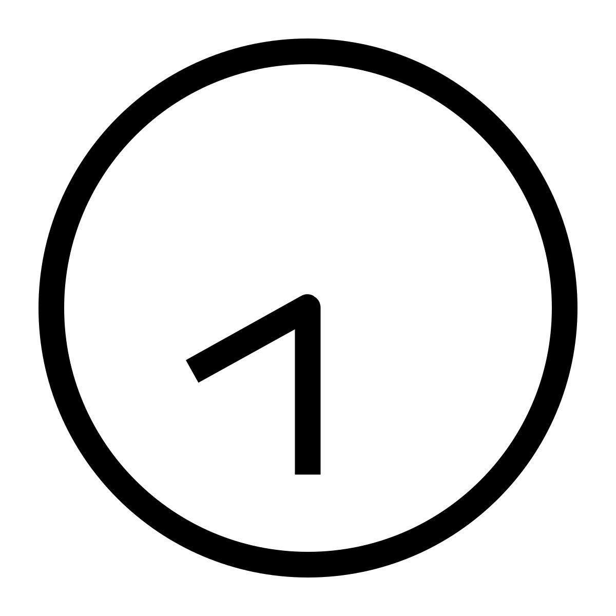 clock half past eight icon