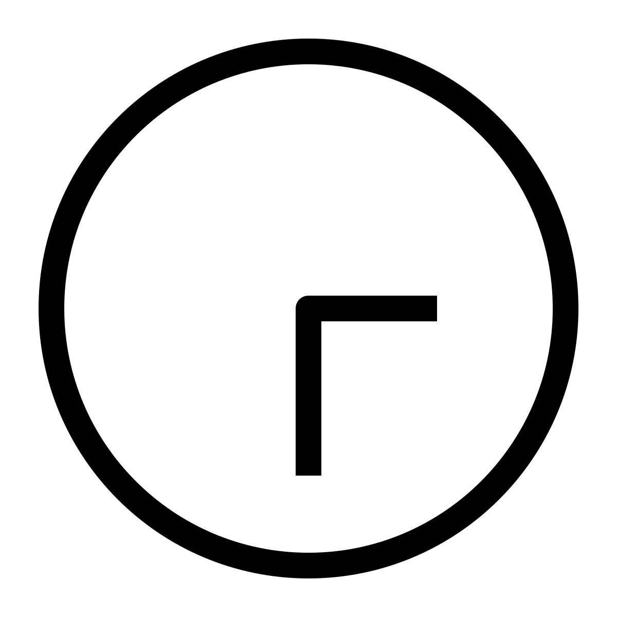 clock half past three icon