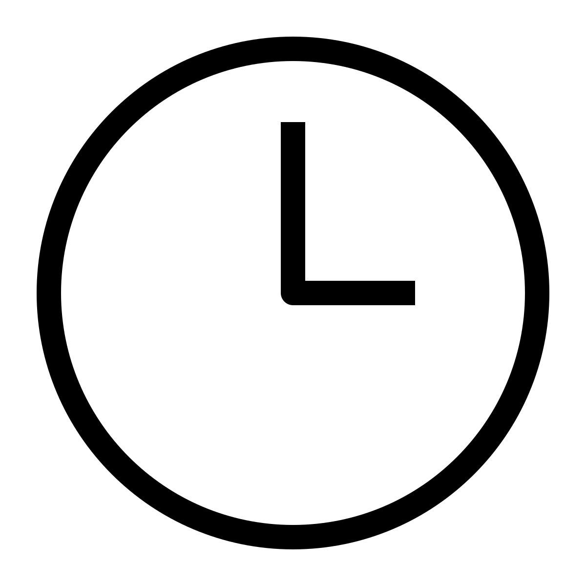 clock three icon