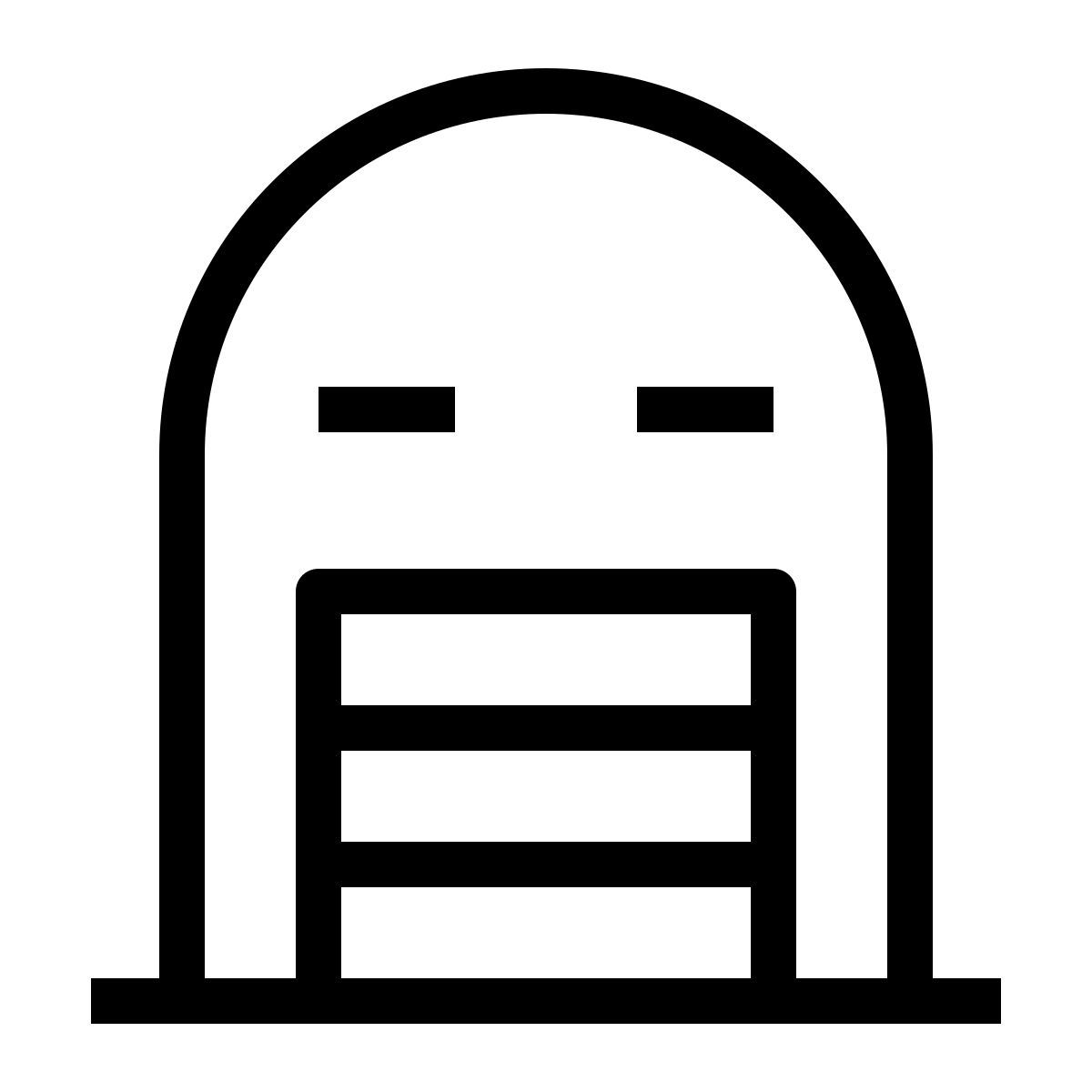 closed garage icon