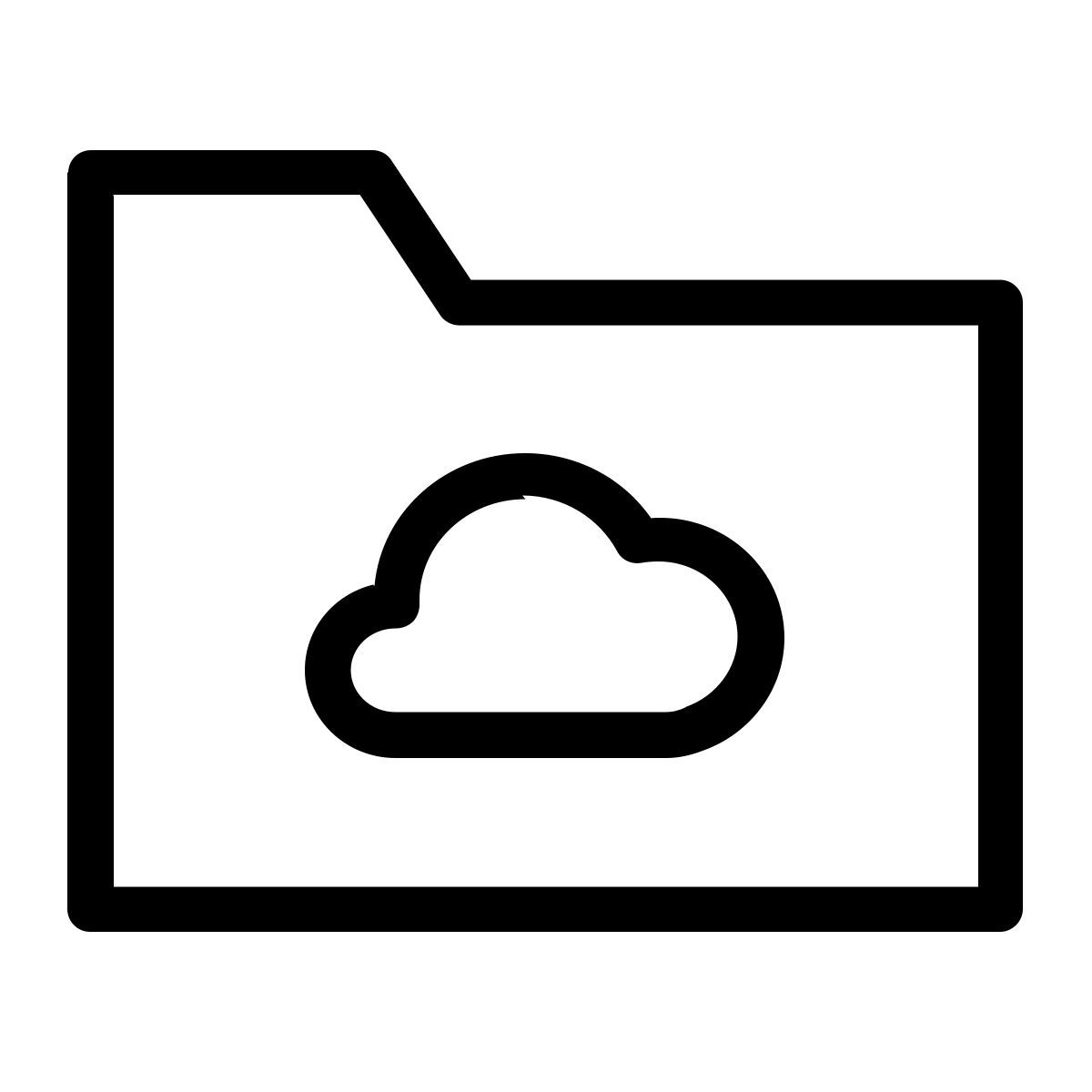 cloud folder icon