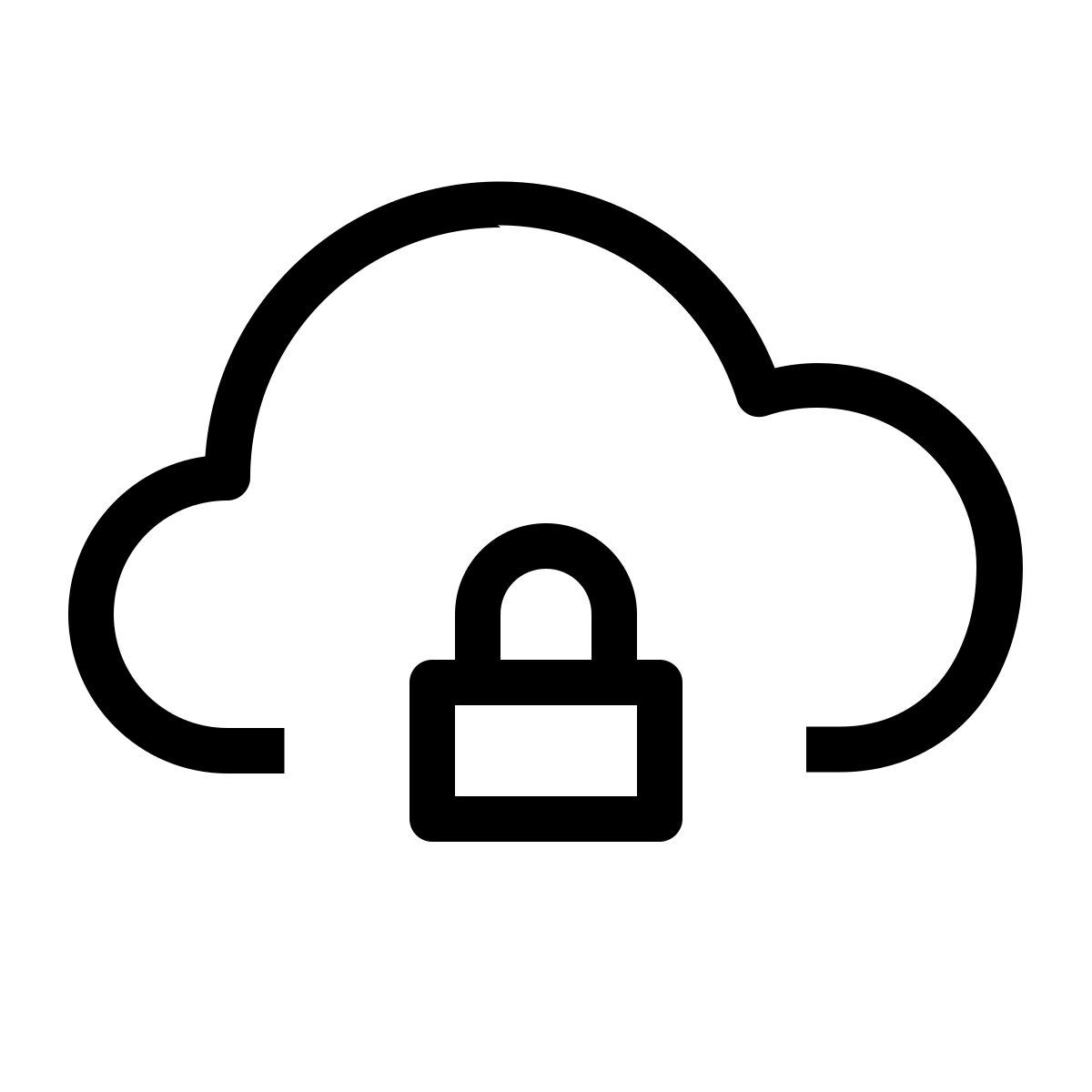 cloud lock icon