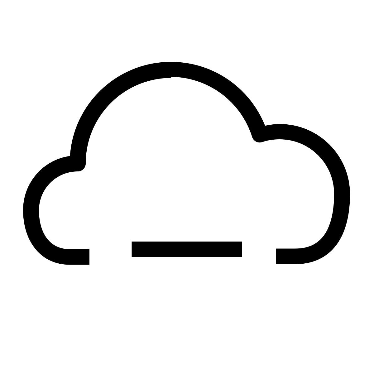cloud minus icon